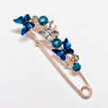 Blue Butterfly Brooch Pin