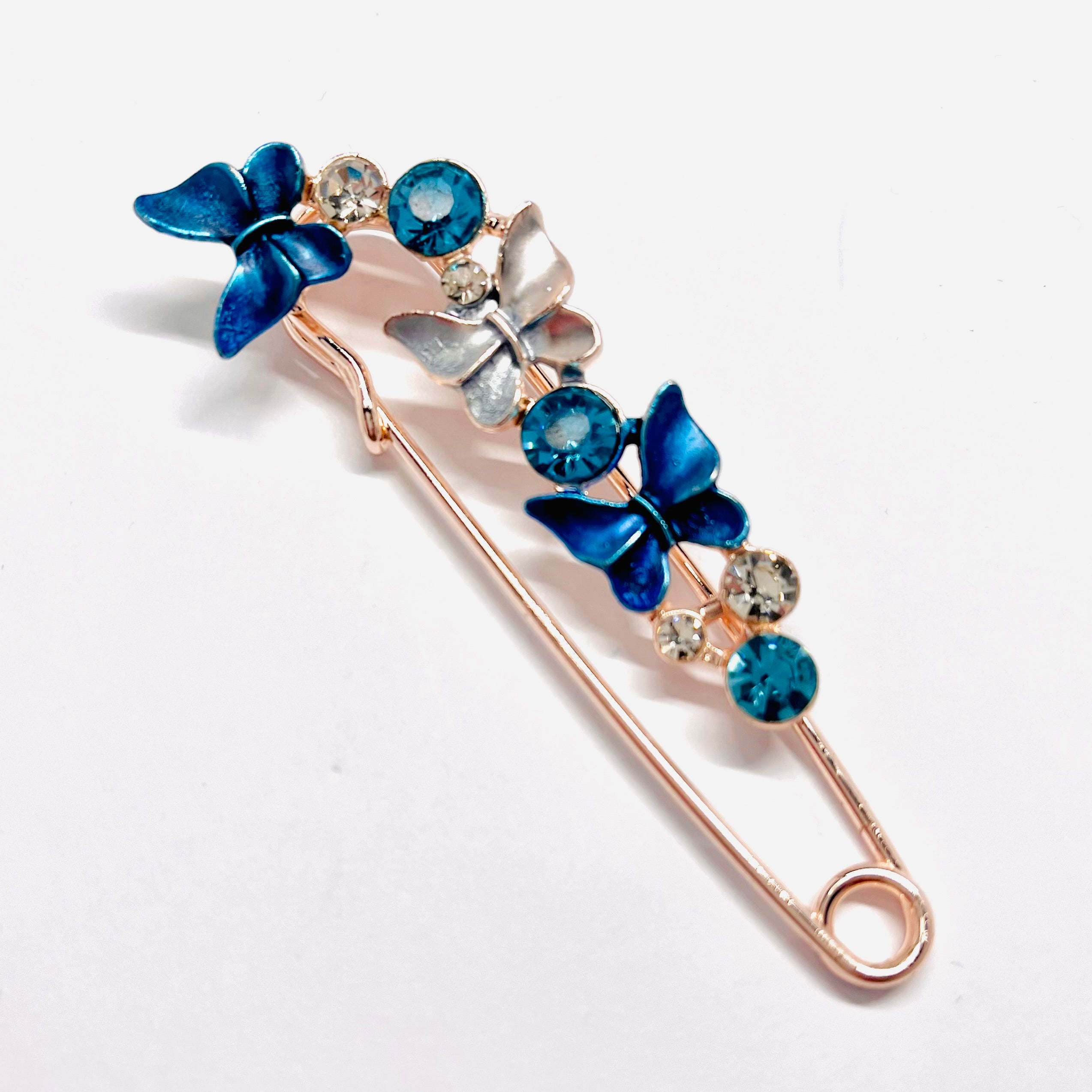 Blue Butterfly Brooch Pin