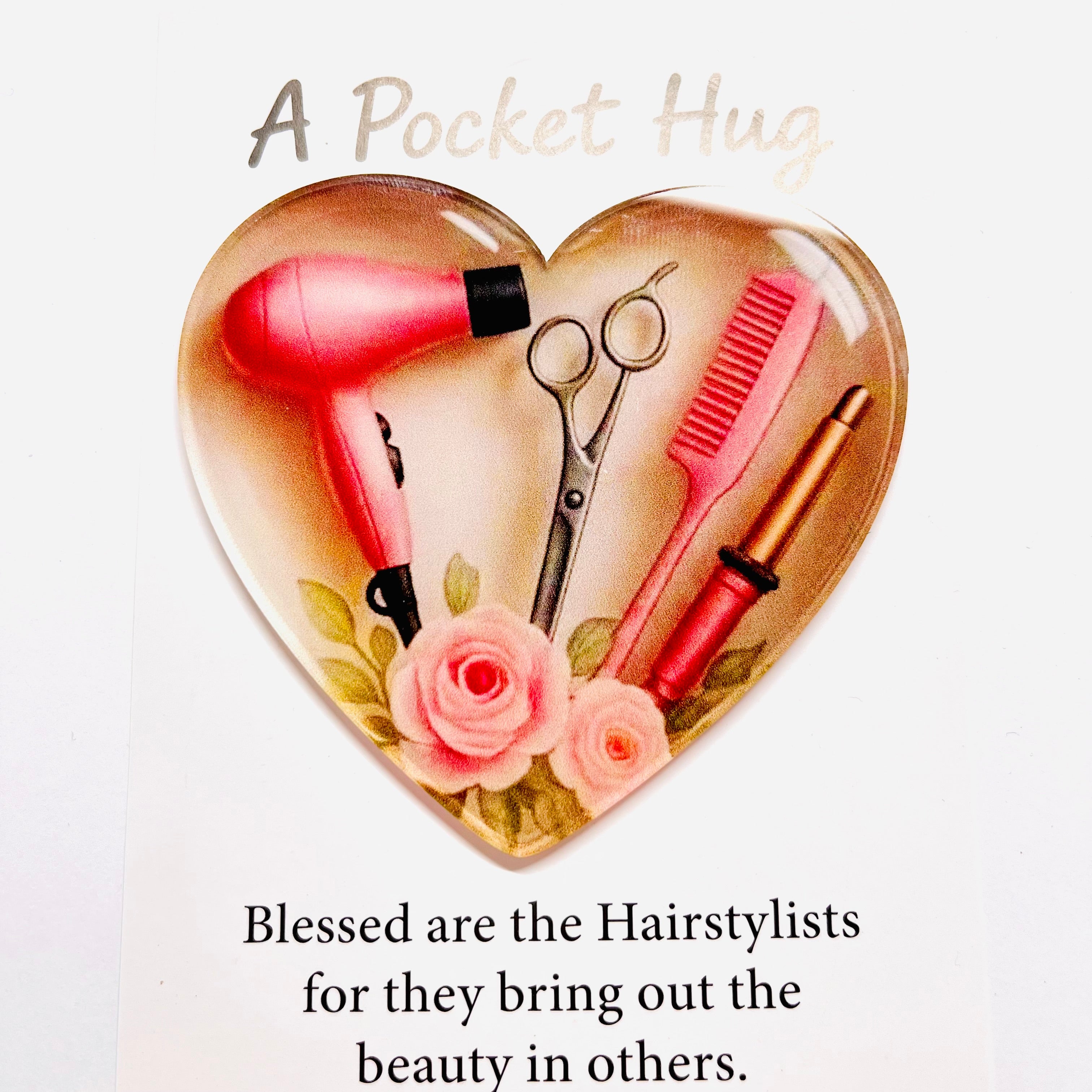 Hairdresser Heart 2D Flat Keepsake