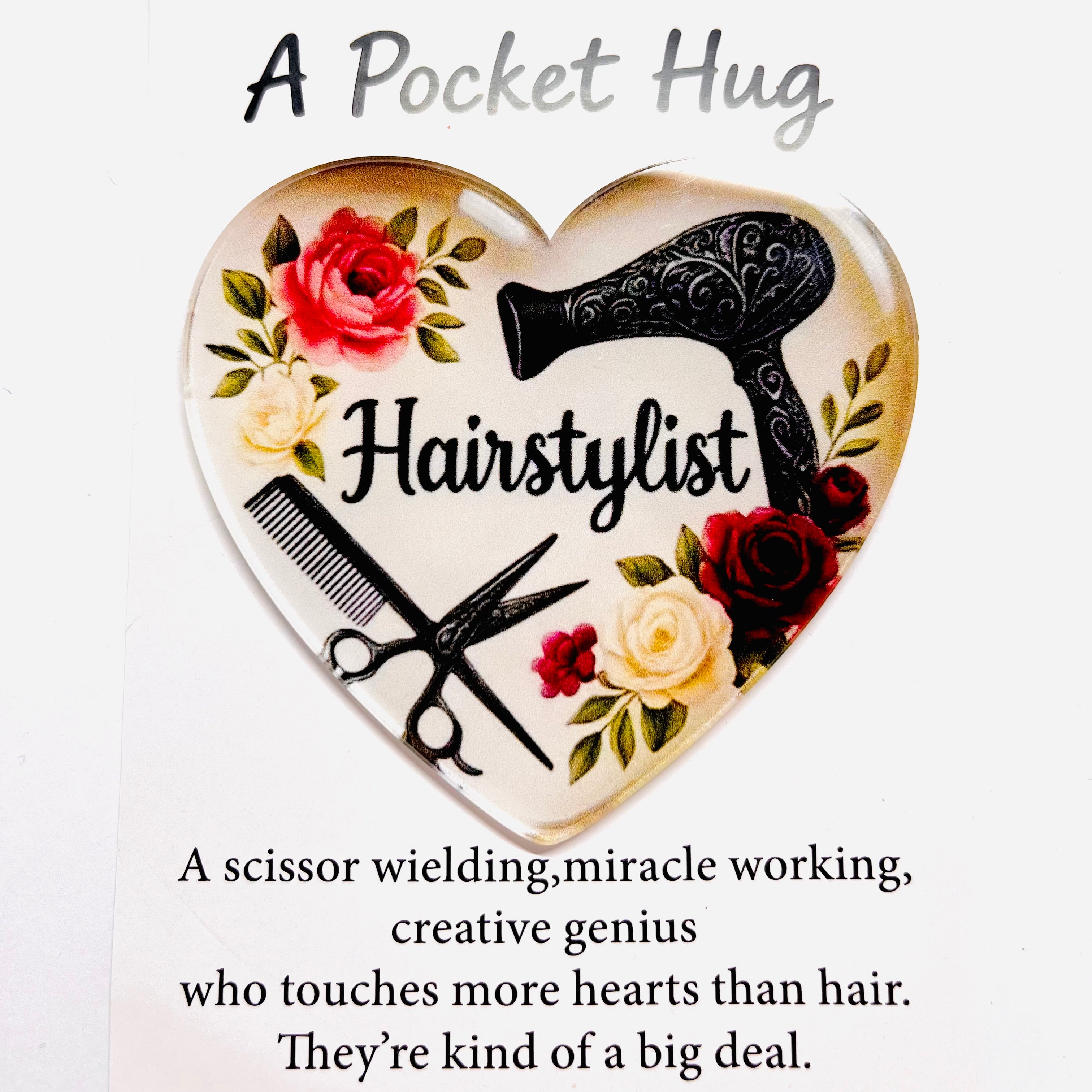 Hairdresser Heart 2D Flat Keepsake