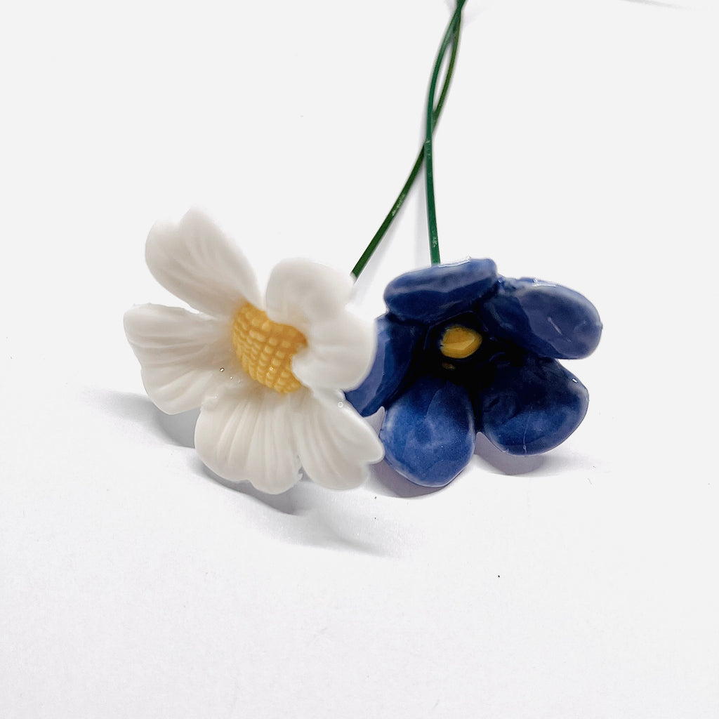 Forget Me Not Ceramic Flowers