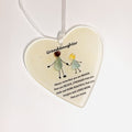 Flat Granddaughter heart keepsake