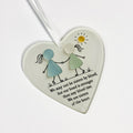2D flat heart friends keepsake