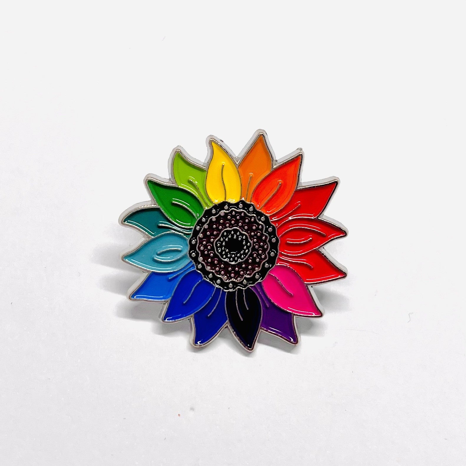 Multi Colour Flower brooch