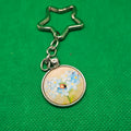 Forget-me-not keyring with little ladybug 🐞