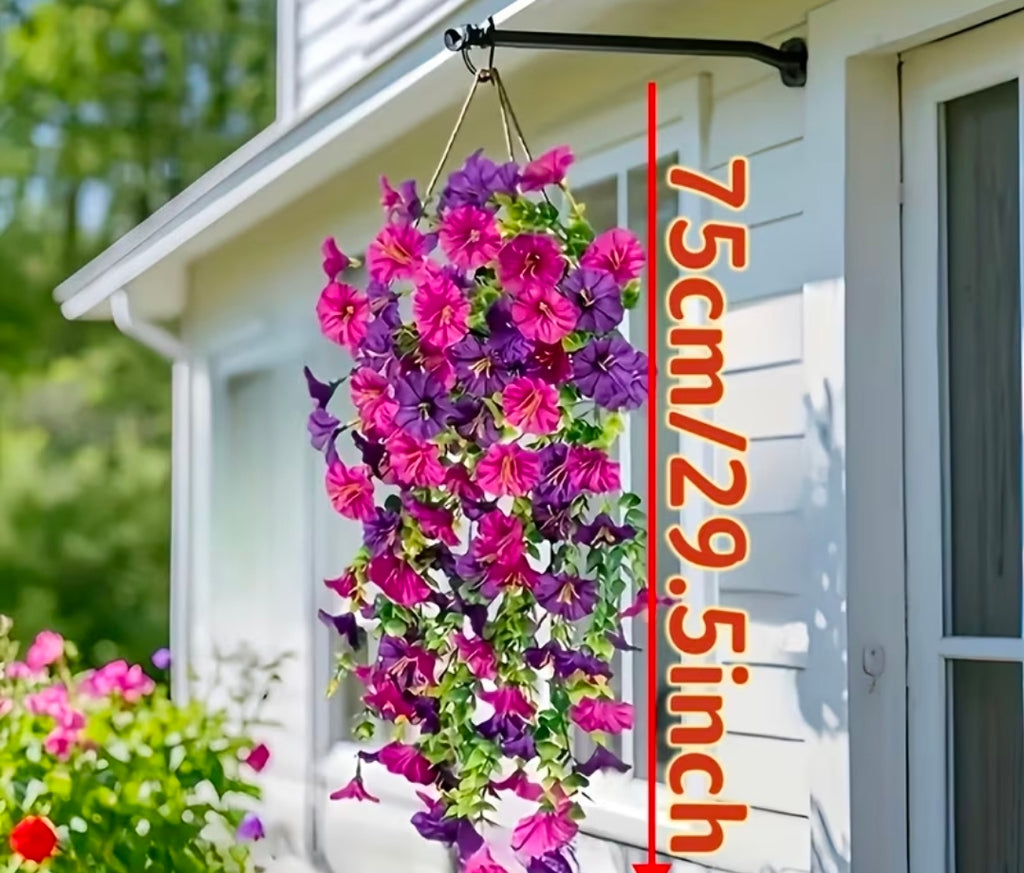 2 x floral hanging displays