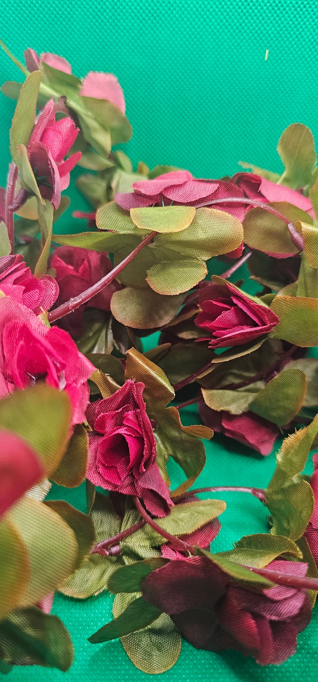 Dusky pink floral garland