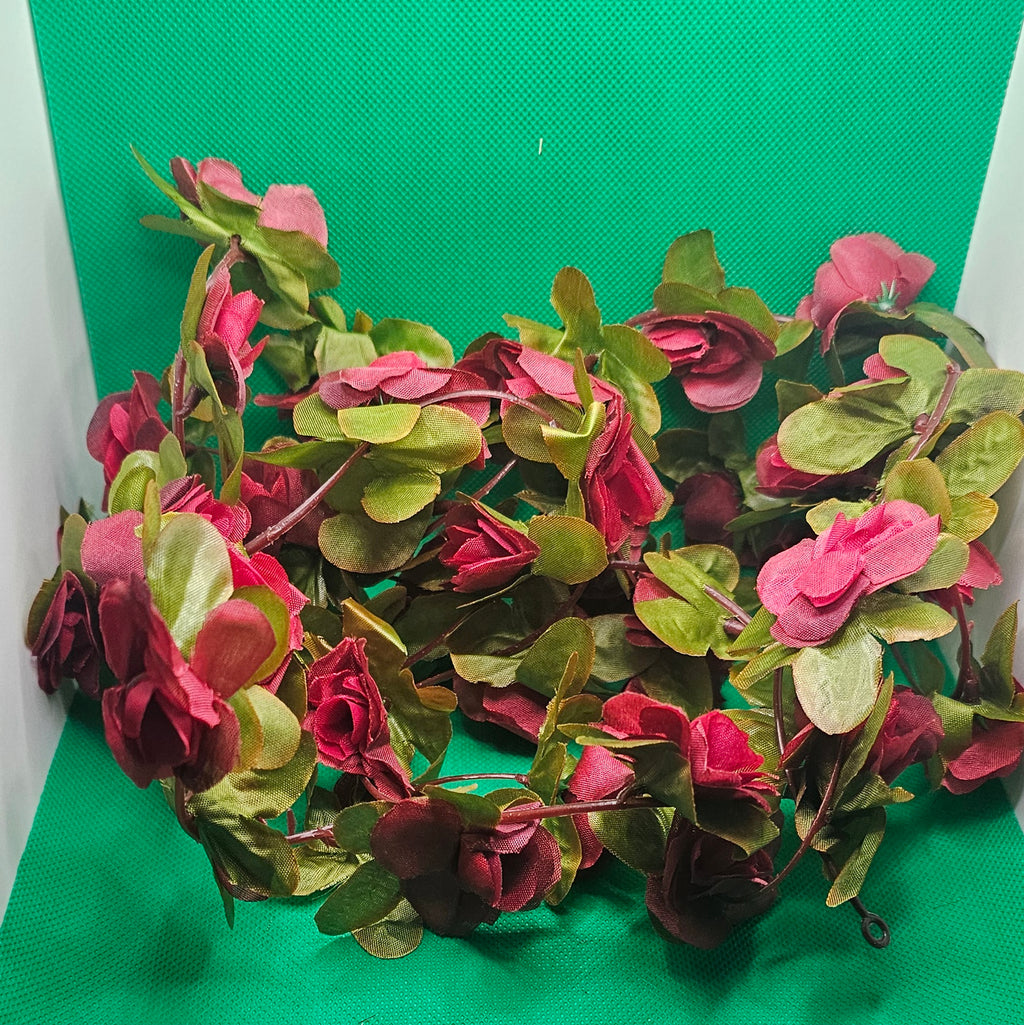 Dusky pink floral garland