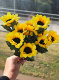 1 bunch of sunflowers