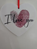 I love you heart keepsake