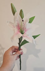 White & Pink artifical Lily