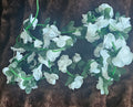 White floral garlands