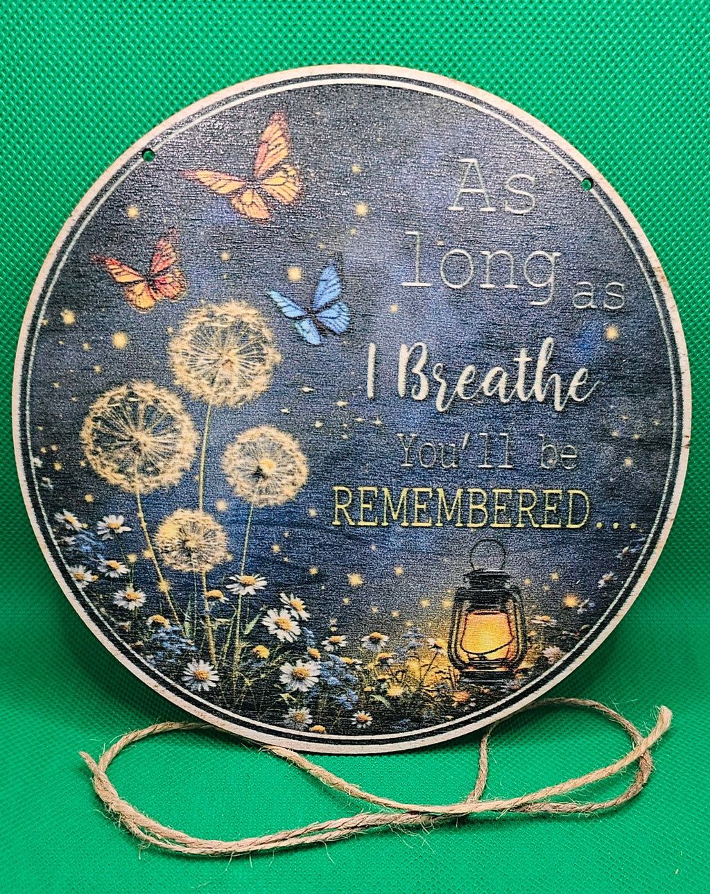 Wooden sentimental sign