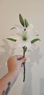 White artifical Lily