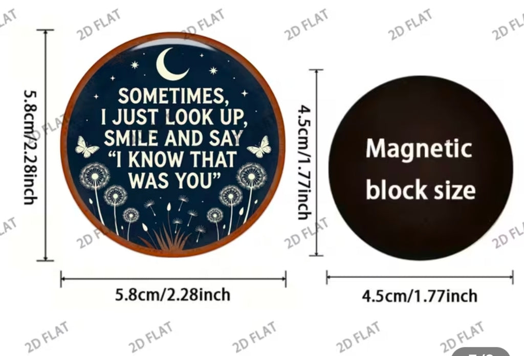 Magnet de frigo « Je sais que c'était toi »