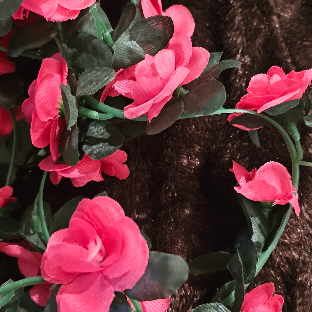 Guirlandes de fleurs artificielles roses