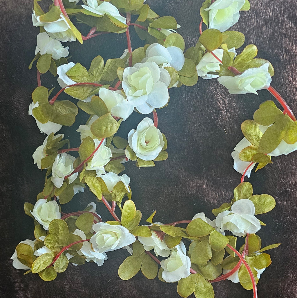 Cream floral garland