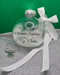 Sister Christmas bauble decoration