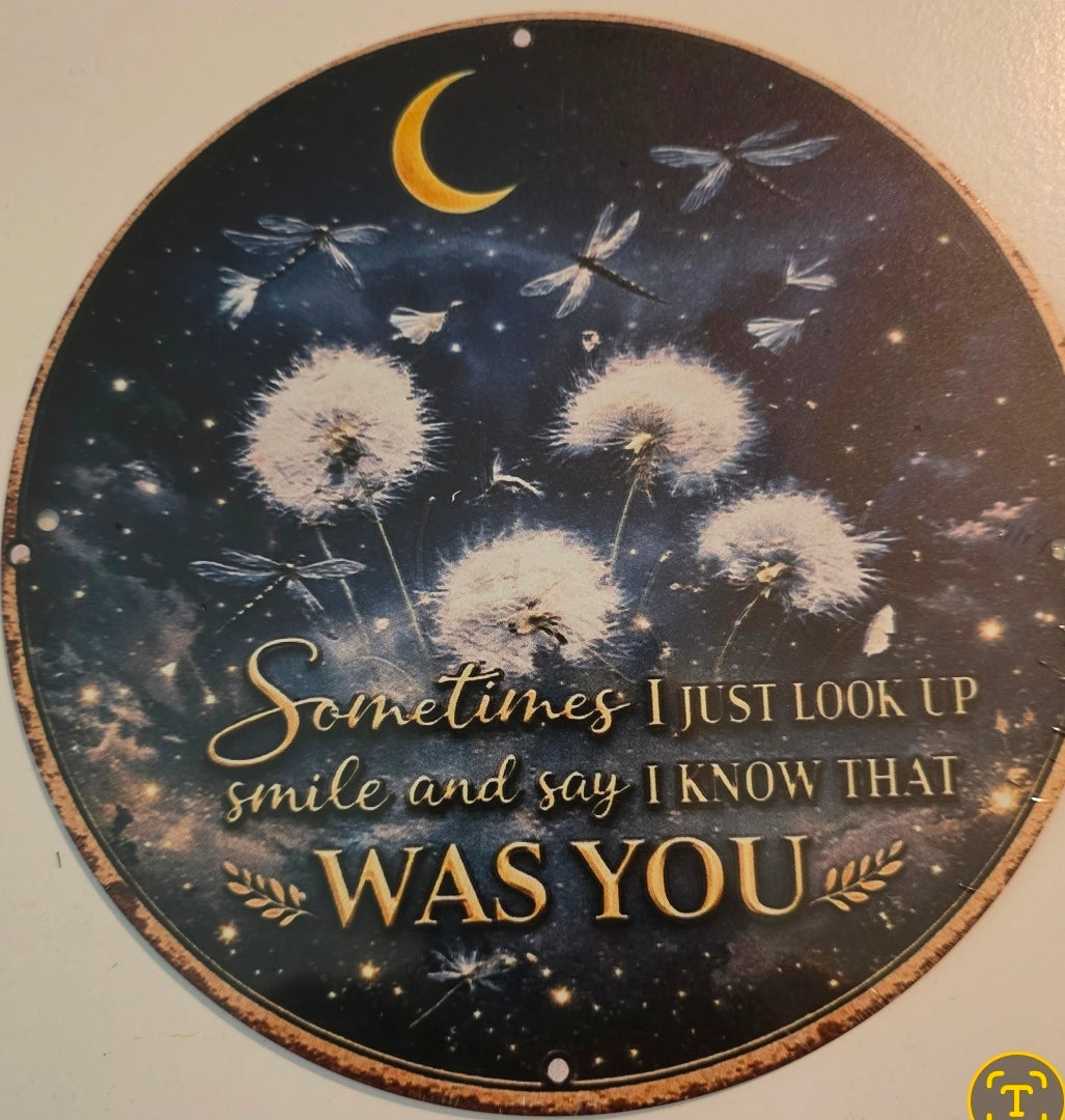 Metal Garden sign in memory of our loved ones.